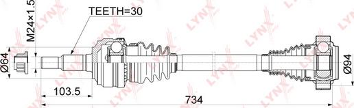 LYNXauto CD-1168 - Pogonska osovina www.molydon.hr