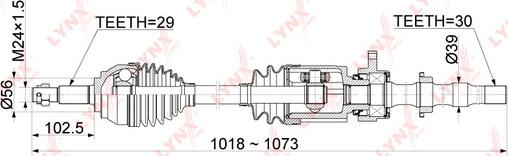 LYNXauto CD-1105 - Pogonska osovina www.molydon.hr