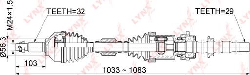 LYNXauto CD-1107 - Pogonska osovina www.molydon.hr