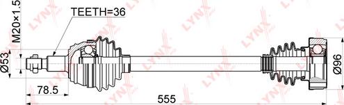 LYNXauto CD-1225 - Pogonska osovina www.molydon.hr