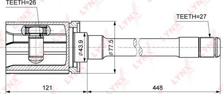 LYNXauto CI-1410 - Kardan, Pogonska osovina www.molydon.hr