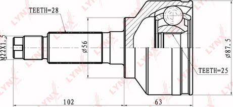 LYNXauto CO-4408 - Kardan, Pogonska osovina www.molydon.hr