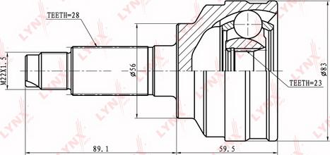 LYNXauto CO-5105 - Kardan, Pogonska osovina www.molydon.hr