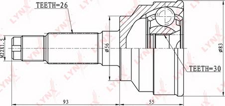 LYNXauto CO-5114 - Kardan, Pogonska osovina www.molydon.hr