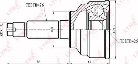 LYNXauto CO-5116 - Kardan, Pogonska osovina www.molydon.hr