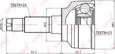 LYNXauto CO-5123 - Kardan, Pogonska osovina www.molydon.hr