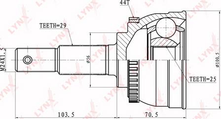 LYNXauto CO-5301A - Kardan, Pogonska osovina www.molydon.hr