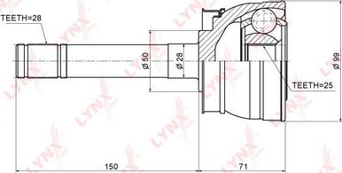 LYNXauto CO-5791 - Kardan, Pogonska osovina www.molydon.hr