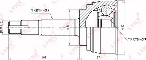 LYNXauto CO-5704 - Kardan, Pogonska osovina www.molydon.hr