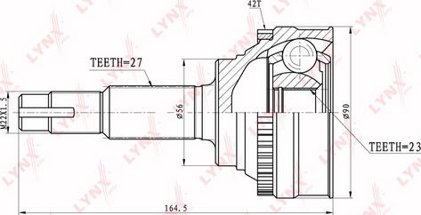 LYNXauto CO-5706A - Kardan, Pogonska osovina www.molydon.hr