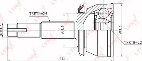 LYNXauto CO-5708 - Kardan, Pogonska osovina www.molydon.hr