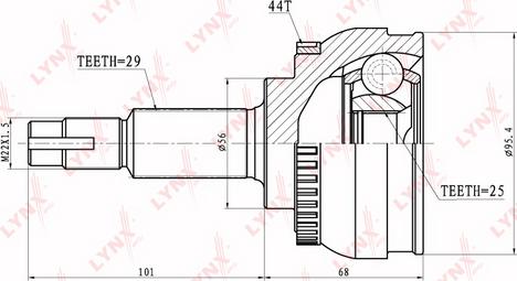 LYNXauto CO-5711A - Kardan, Pogonska osovina www.molydon.hr