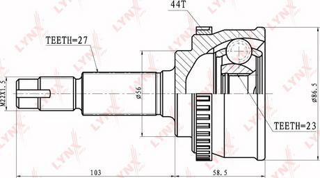 LYNXauto CO-5717A - Kardan, Pogonska osovina www.molydon.hr