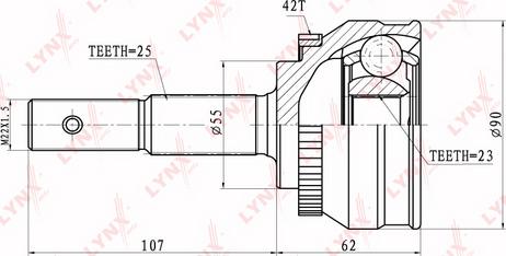 LYNXauto CO-5738A - Kardan, Pogonska osovina www.molydon.hr