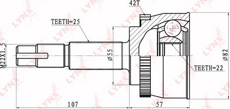 LYNXauto CO-5724A - Kardan, Pogonska osovina www.molydon.hr