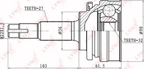 LYNXauto CO-5720 - Kardan, Pogonska osovina www.molydon.hr