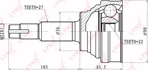 LYNXauto CO-5721 - Kardan, Pogonska osovina www.molydon.hr