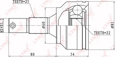 LYNXauto CO-6100 - Kardan, Pogonska osovina www.molydon.hr