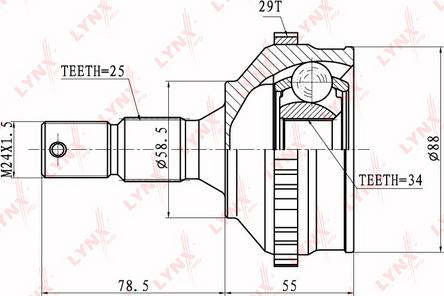 LYNXauto CO-6102A - Kardan, Pogonska osovina www.molydon.hr