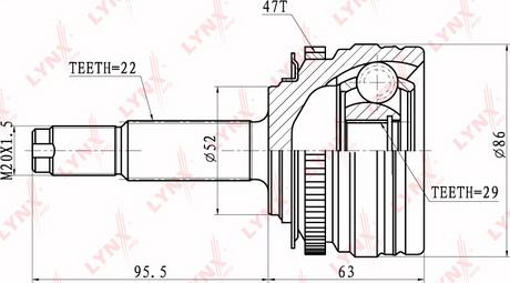 LYNXauto CO-1815A - Kardan, Pogonska osovina www.molydon.hr