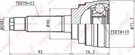 LYNXauto CO-1813 - Kardan, Pogonska osovina www.molydon.hr