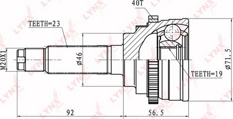 LYNXauto CO-1812A - Kardan, Pogonska osovina www.molydon.hr