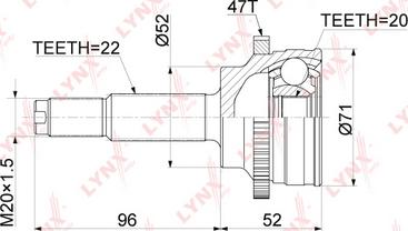 LYNXauto CO-3921A - Kardan, Pogonska osovina www.molydon.hr