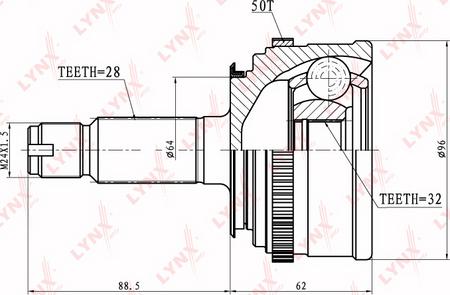 LYNXauto CO-3446A - Kardan, Pogonska osovina www.molydon.hr