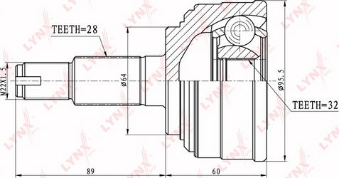 LYNXauto CO-3415 - Kardan, Pogonska osovina www.molydon.hr