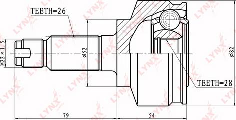 LYNXauto CO-3412 - Kardan, Pogonska osovina www.molydon.hr