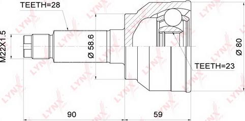 LYNXauto CO-3699 - Kardan, Pogonska osovina www.molydon.hr