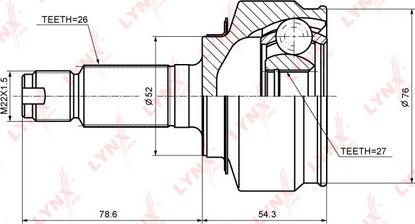 LYNXauto CO-3694 - Kardan, Pogonska osovina www.molydon.hr