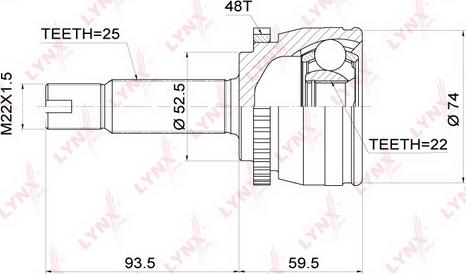 LYNXauto CO-3696A - Kardan, Pogonska osovina www.molydon.hr