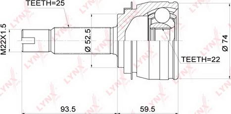 LYNXauto CO-3697 - Kardan, Pogonska osovina www.molydon.hr