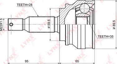 LYNXauto CO-3644 - Kardan, Pogonska osovina www.molydon.hr