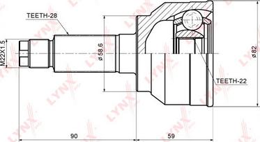 LYNXauto CO-3639 - Kardan, Pogonska osovina www.molydon.hr