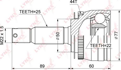 LYNXauto CO-3634A - Kardan, Pogonska osovina www.molydon.hr