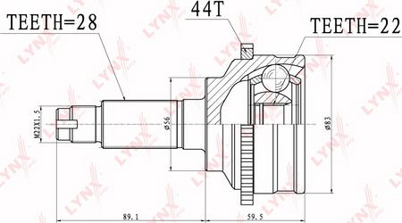 LYNXauto CO-3630A - Kardan, Pogonska osovina www.molydon.hr