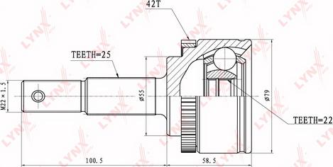 LYNXauto CO-3638A - Kardan, Pogonska osovina www.molydon.hr