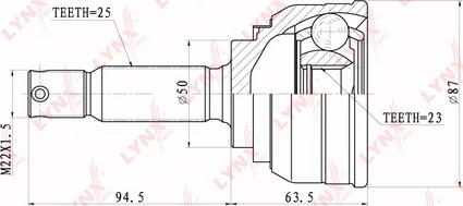 LYNXauto CO-3629 - Kardan, Pogonska osovina www.molydon.hr