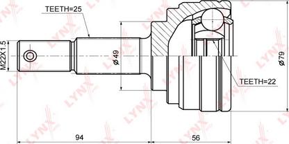 LYNXauto CO-3678 - Kardan, Pogonska osovina www.molydon.hr