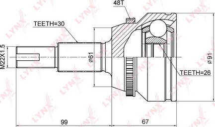 LYNXauto CO-3858A - Kardan, Pogonska osovina www.molydon.hr