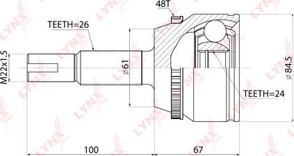 LYNXauto CO-3857A - Kardan, Pogonska osovina www.molydon.hr