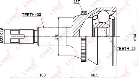 LYNXauto CO-3759A - Kardan, Pogonska osovina www.molydon.hr