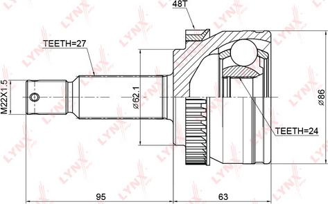 LYNXauto CO-3769A - Kardan, Pogonska osovina www.molydon.hr