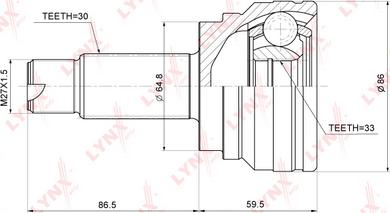 LYNXauto CO-3765 - Kardan, Pogonska osovina www.molydon.hr