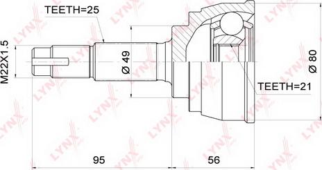 LYNXauto CO-3705 - Kardan, Pogonska osovina www.molydon.hr