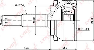 LYNXauto CO-3707 - Kardan, Pogonska osovina www.molydon.hr