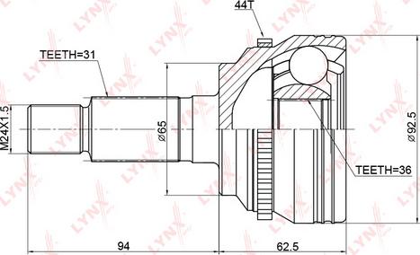 LYNXauto CO-3770A - Kardan, Pogonska osovina www.molydon.hr