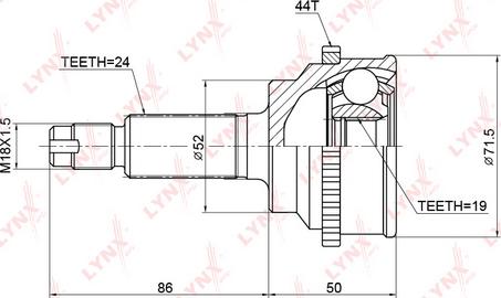 LYNXauto CO-3771A - Kardan, Pogonska osovina www.molydon.hr